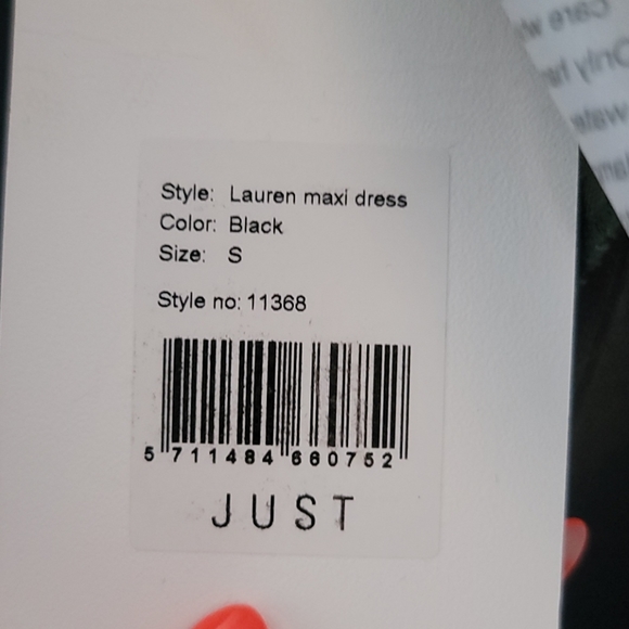 Just Female Sheer Black Maxi Dress - Picture 5 of 5